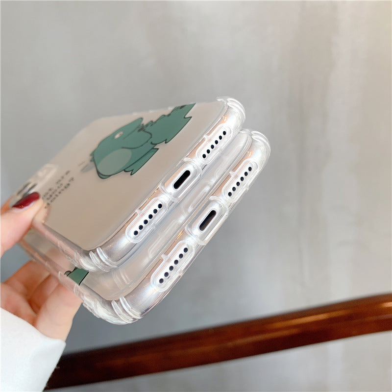 Simple Transparent Airbag Anti-fall Mobile Phone Case Protective Cover For Cute Couples Simple Transparent Airbag Anti-fall Mobile Phone Case Protective Cover For Cute Couples